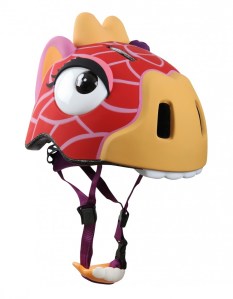 Ein Velohelm, der aussieht, wie ein Drache.