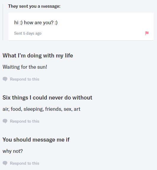 screenshot of a OKCupid user profile