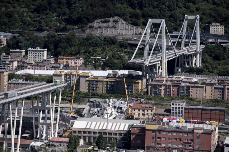 der eingestürzte Ponte Morandi